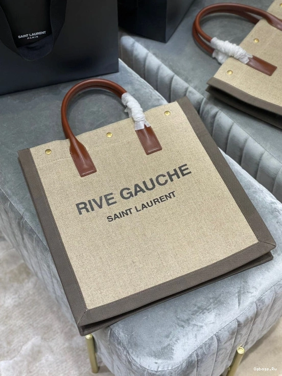 GAUCHE SHOPPING COTTON LINEN YSL AND BAG IN S N RIVE 0819